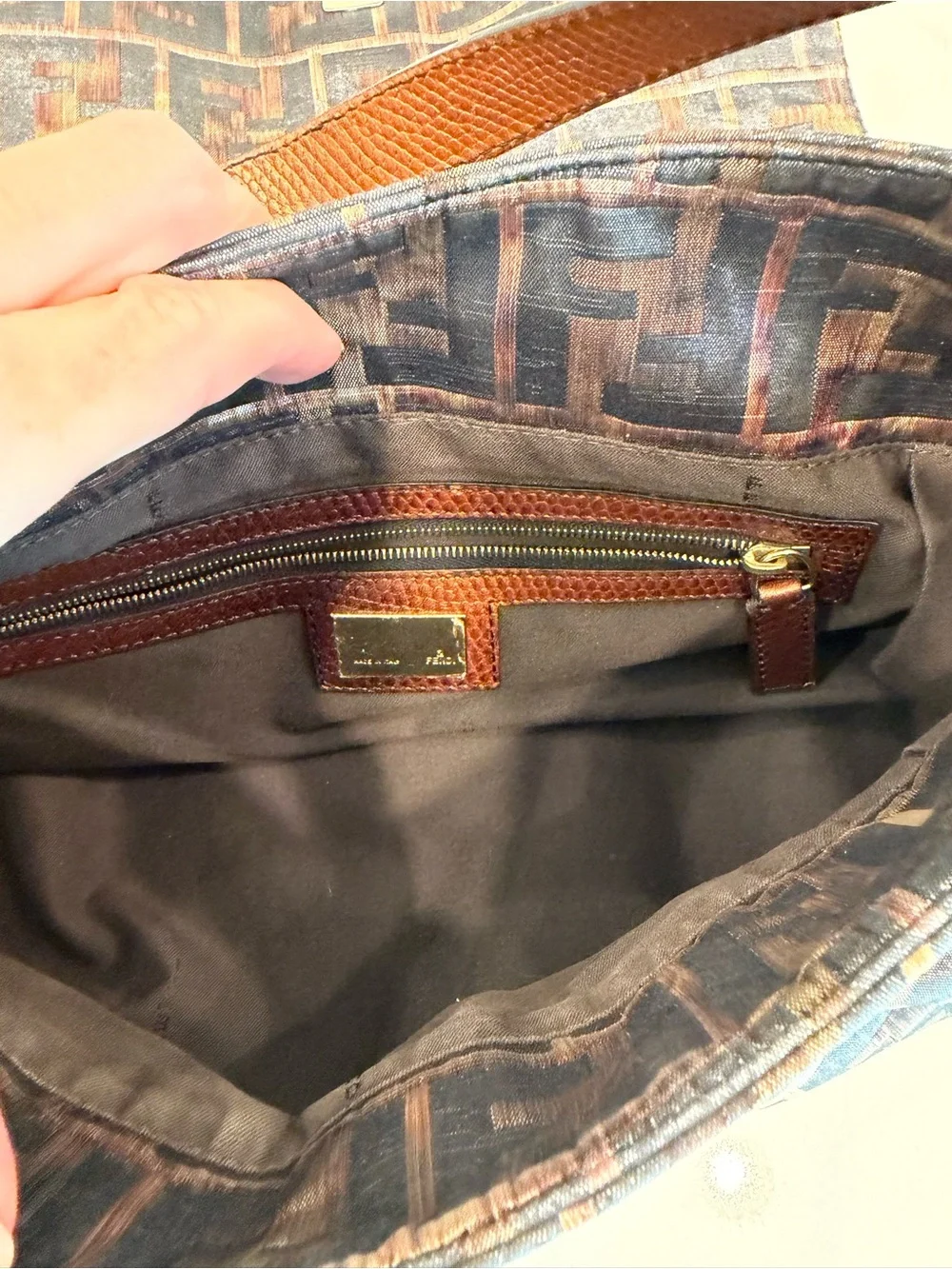 Fendi Zucca Forever Mama Shoulder Bag